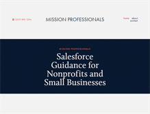 Tablet Screenshot of missionpros.com